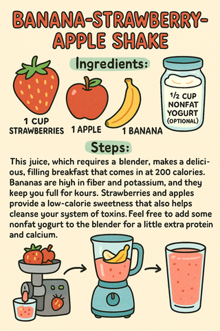 Banana-Strawberry-Apple Shake