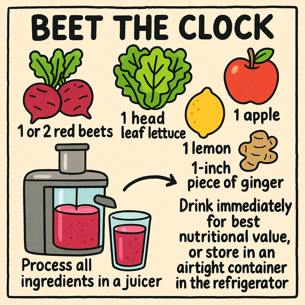 Anti-Aging Beet Apple Ginger Lemon Juice