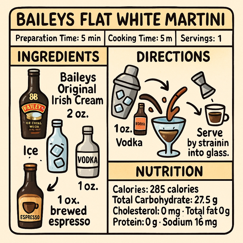 Baileys Flat White Martini