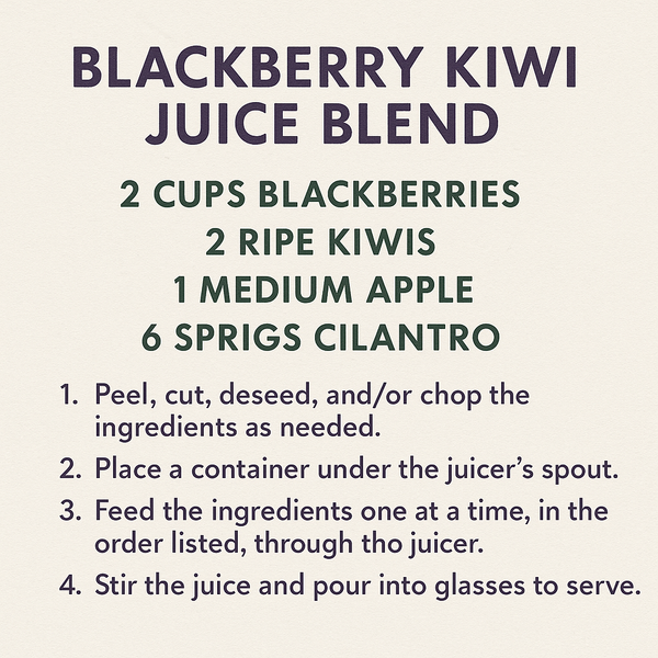 Blackberry Kiwi Juice Blend