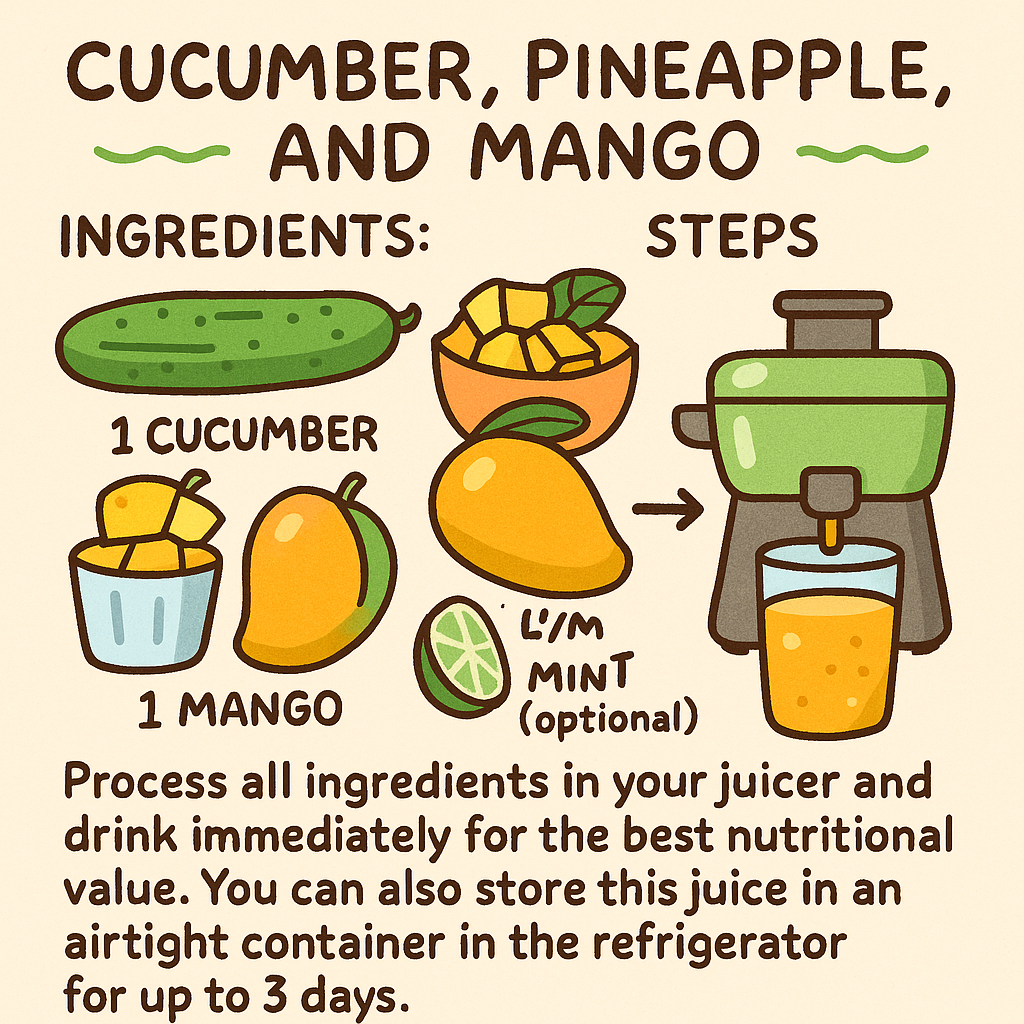CUCUMBER, PINEAPPLE & MANGO JUICE: YOUR GUIDE TO RADIANT WELLNESS