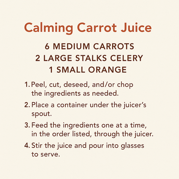 The Ultimate Calming Carrot Juice: A Simple Recipe for Daily Wellness