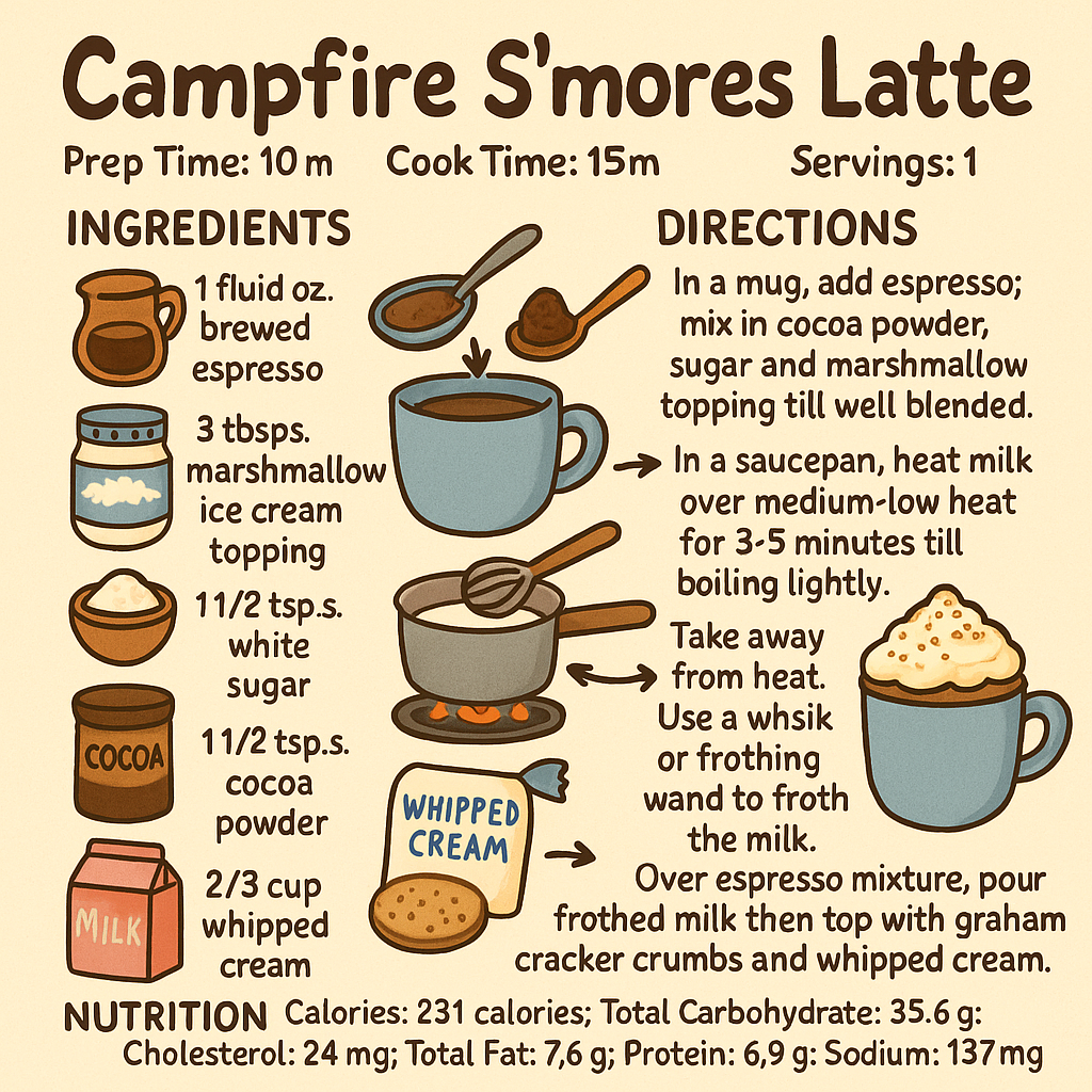 Campfire S’mores Latte: The Ultimate Cozy Coffee Experience at Home
