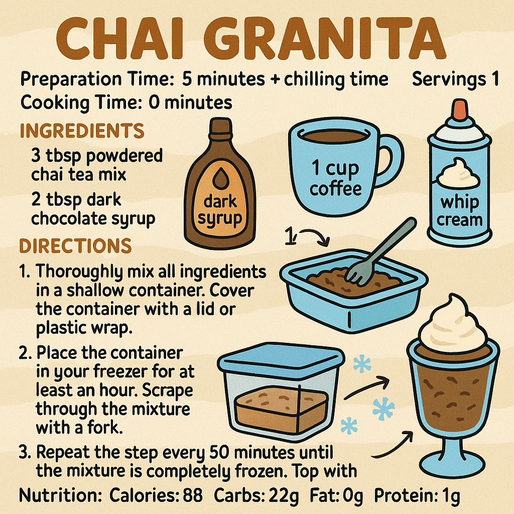 How to Make a Refreshing Chai Granita at Home – A Guide for Coffee Lovers