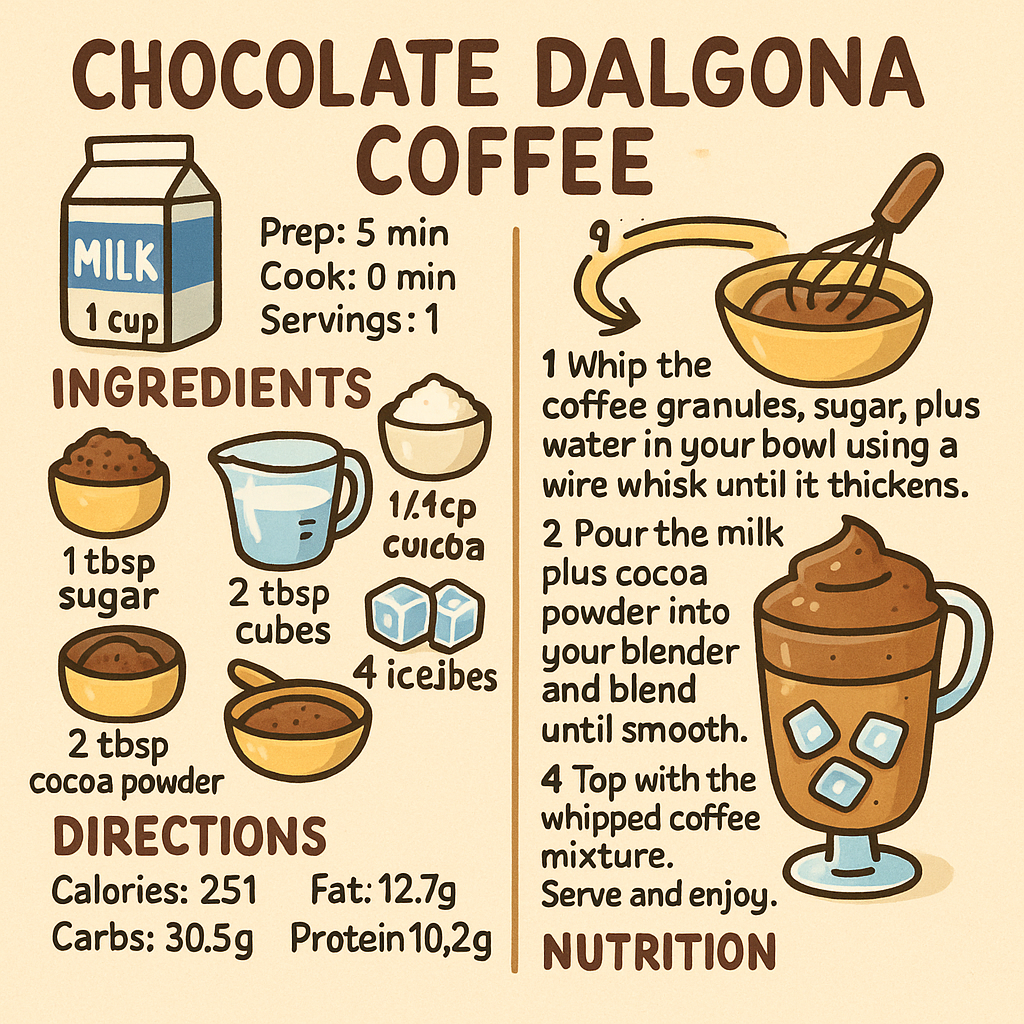 Chocolate Dalgona Coffee: A Home Barista’s Guide to Fluffy Perfection