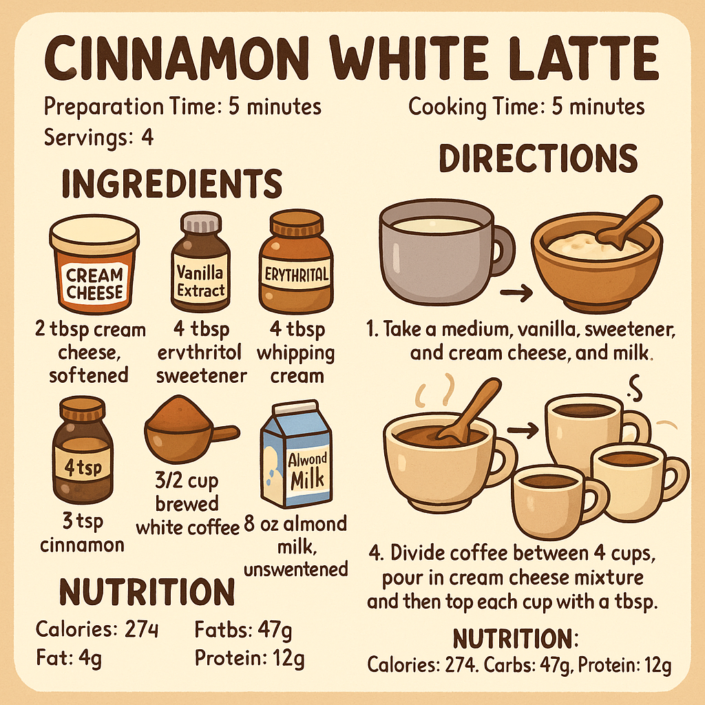 CINNAMON WHITE LATTE
