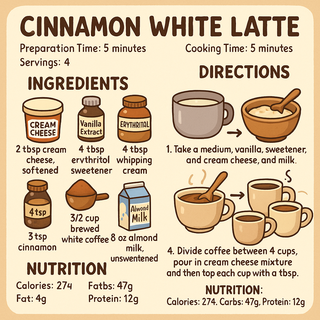CINNAMON WHITE LATTE