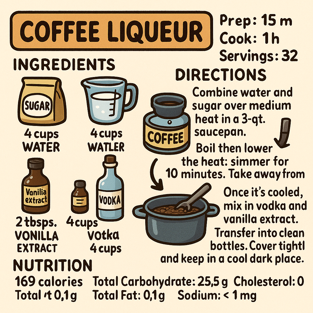 Coffee Liqueur Recipe