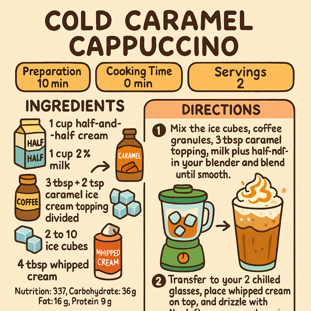 Cold Caramel Cappuccino