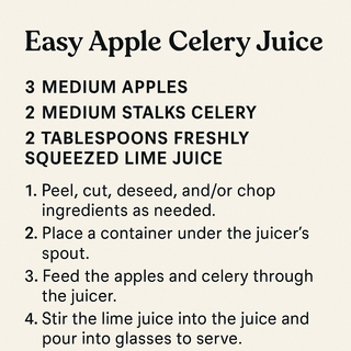 Apple Celery Juice
