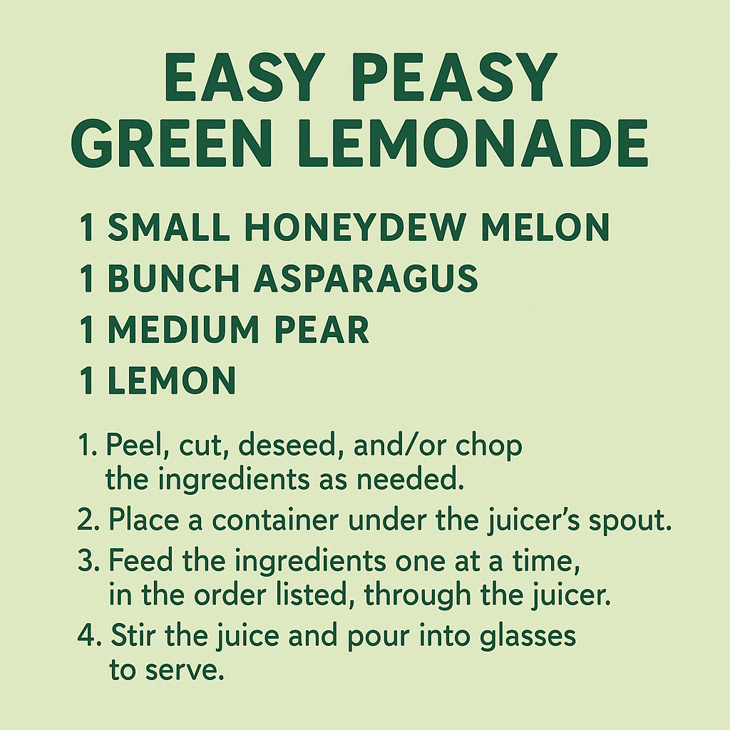 Easy Peasy Green Lemonade