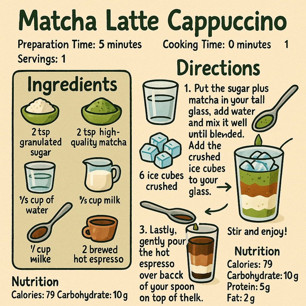 Matcha Latte Cappuccino