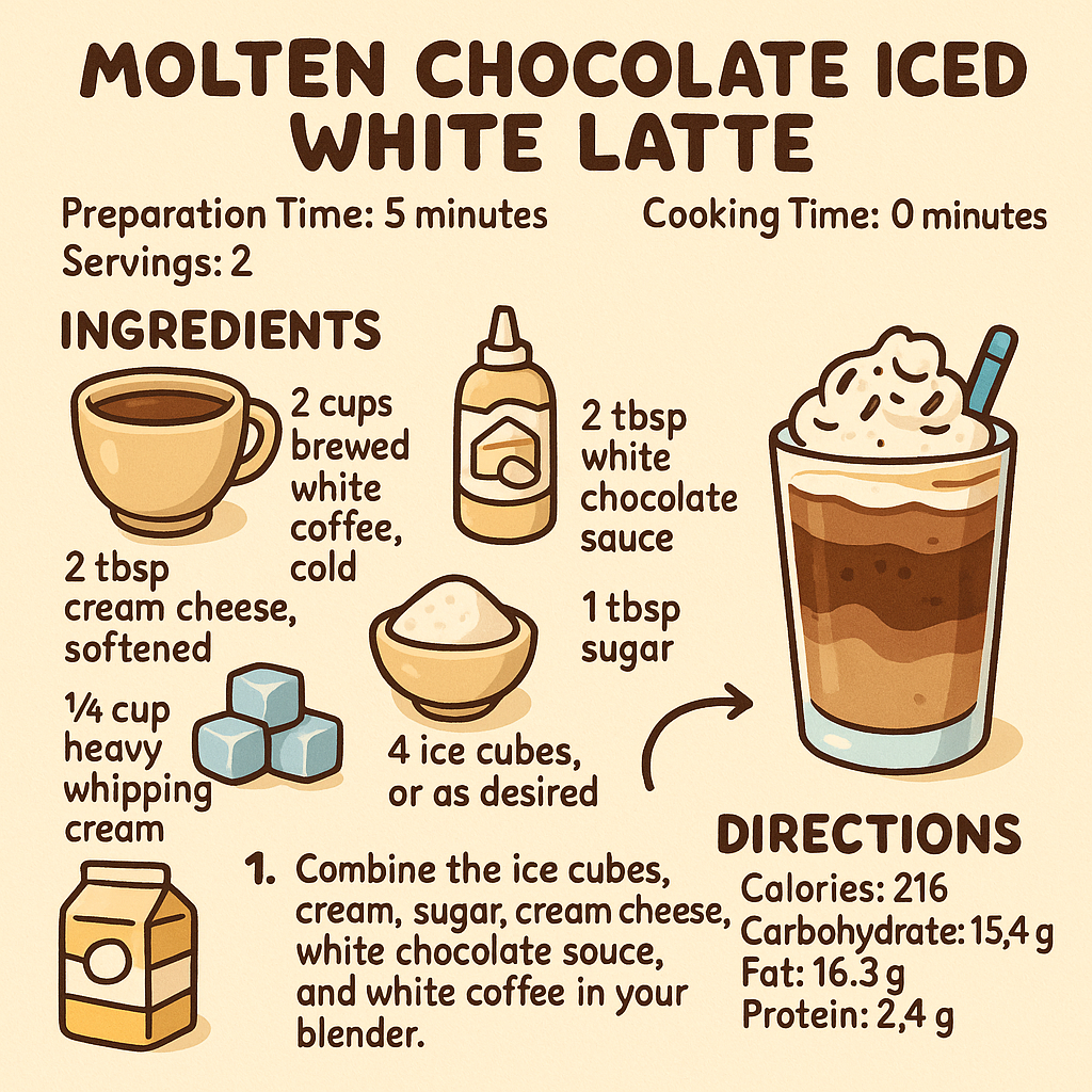 Molten Chocolate Iced White Latte: The Perfect Blend of Indulgence and