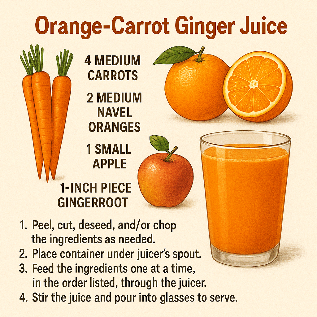 Orange-Carrot Ginger Juice