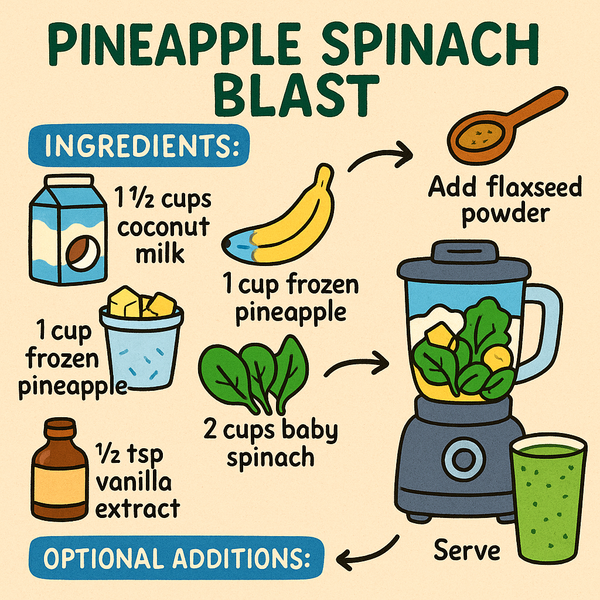 Pineapple Spinach Blast