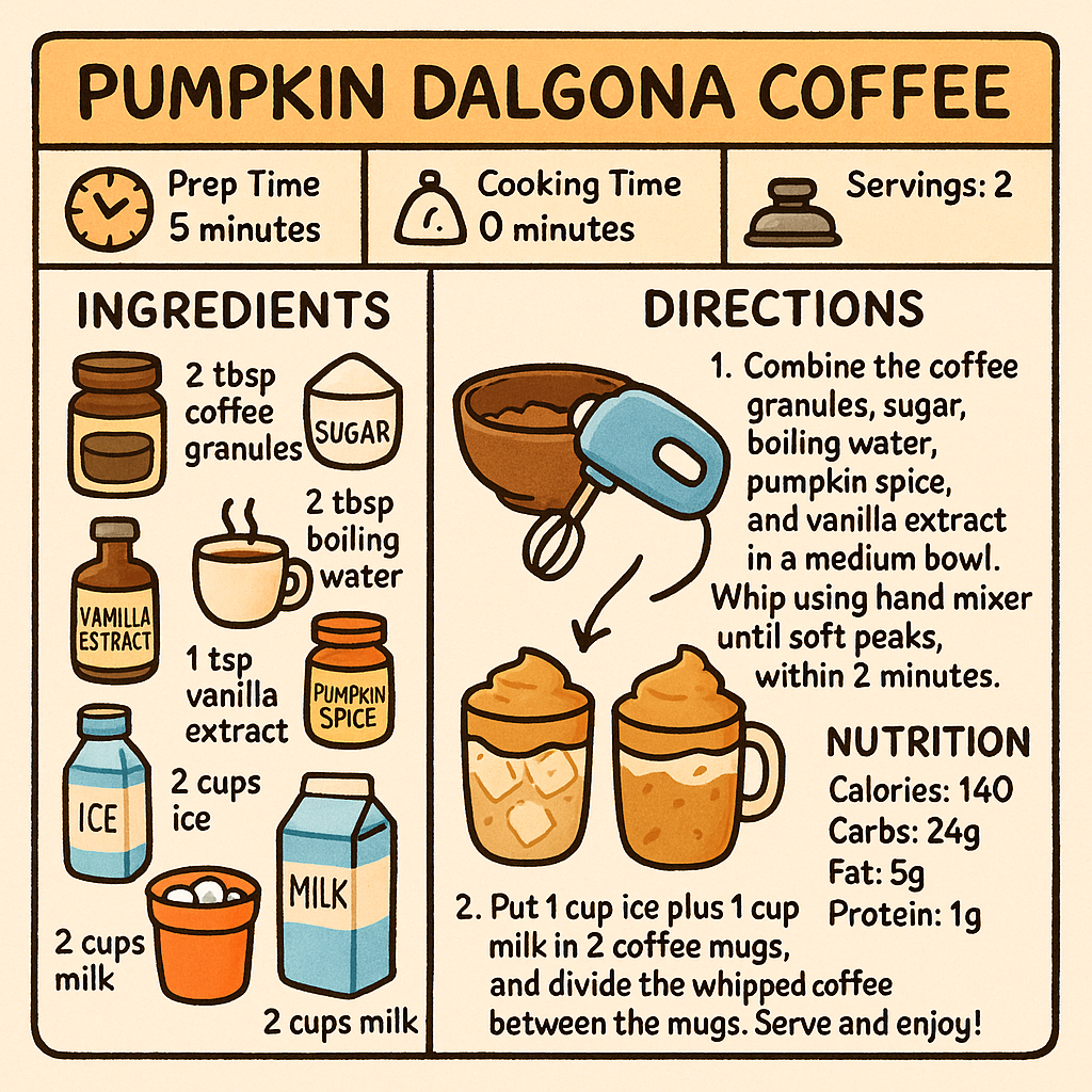 Pumpkin Dalgona Coffee