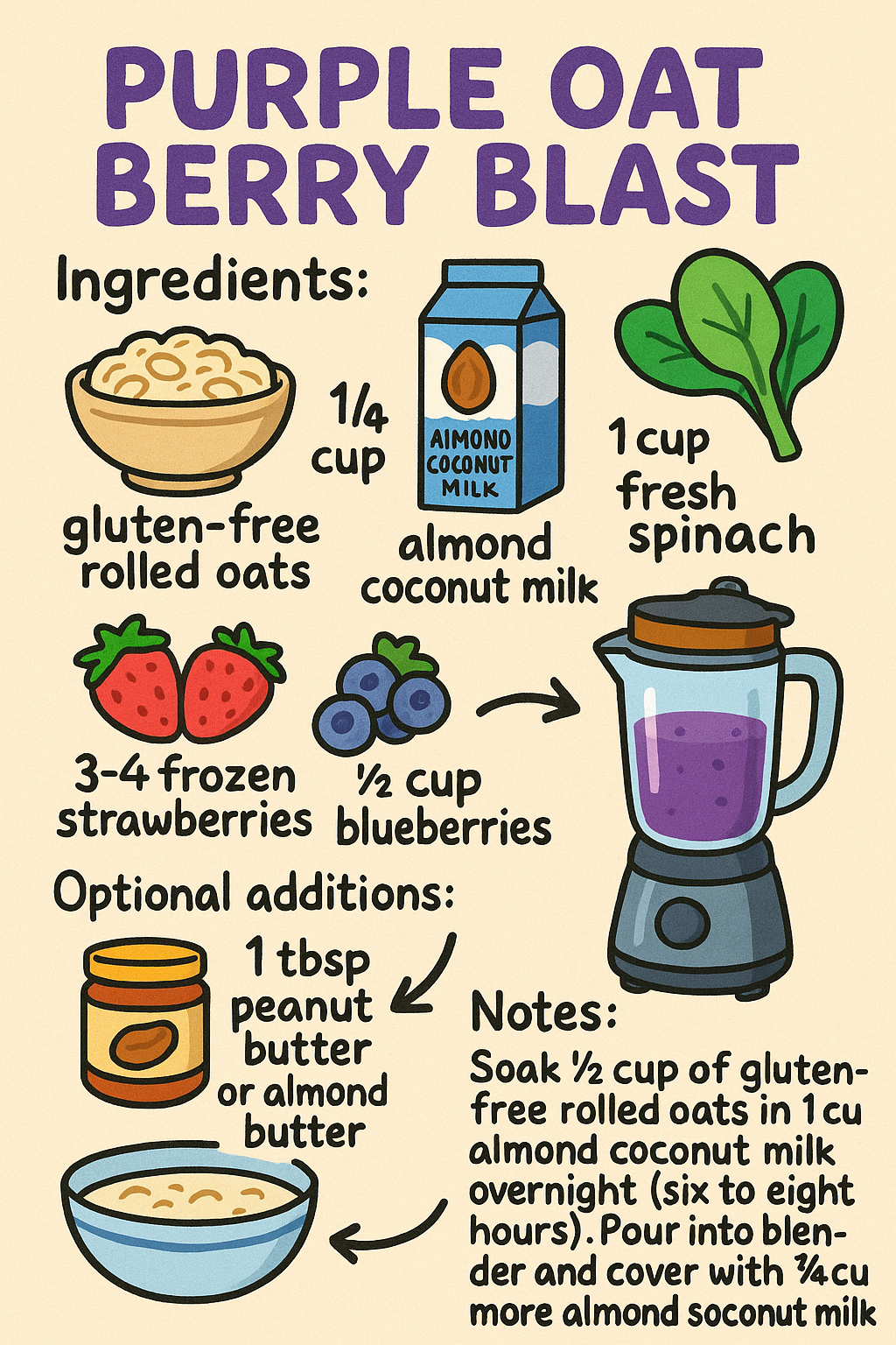 Purple Oat Berry Blast