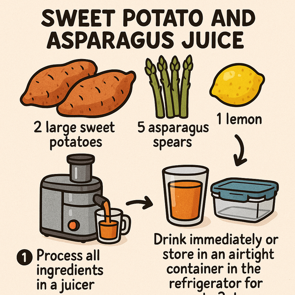 Sweet Potato and Asparagus Juice