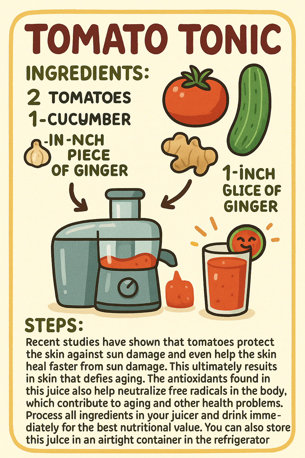 Tomato Tonic Juice