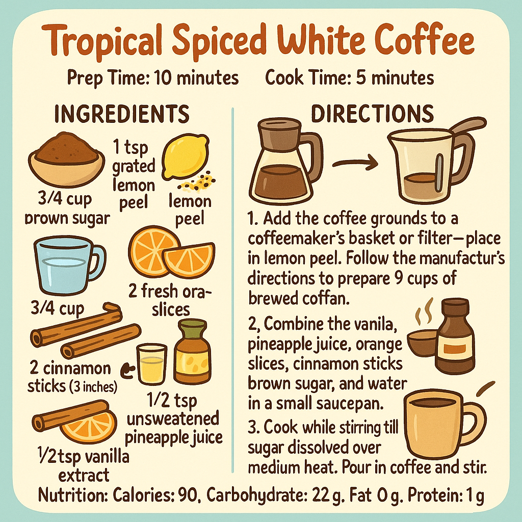Tropical Spiced White Coffee