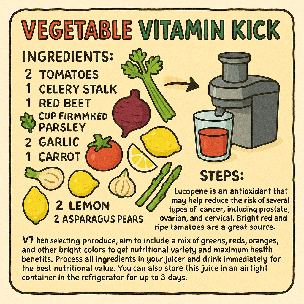 Vegetable Vitamin Kick – A Nutrient-Packed Juice You Can Make at Home