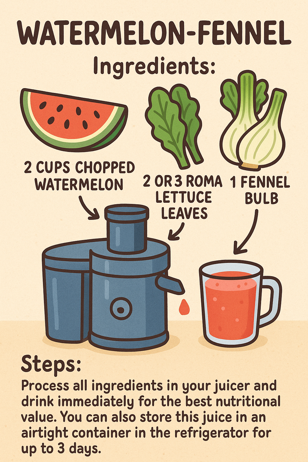 Refreshing Watermelon-Fennel Juice: Benefits & Pairing Tips - Watermelon And Fennel For Canine Joint Health