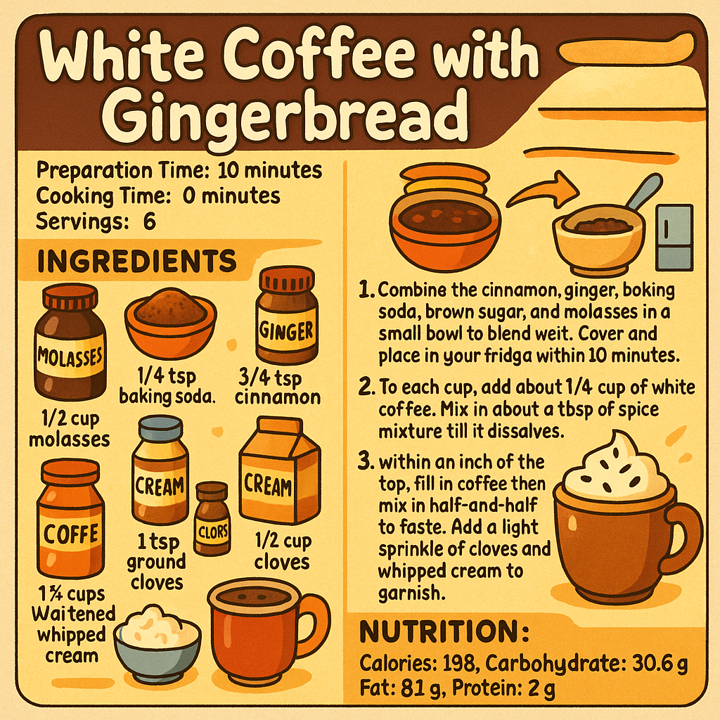 White Coffee with Gingerbread