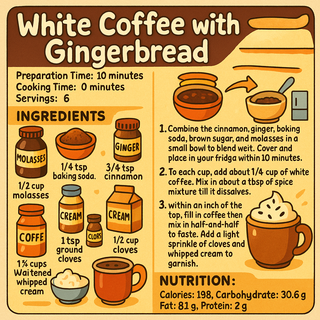 White Coffee with Gingerbread