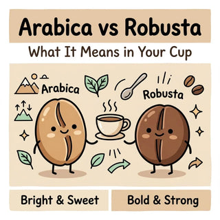 Arabica vs Robusta coffee beans comparison