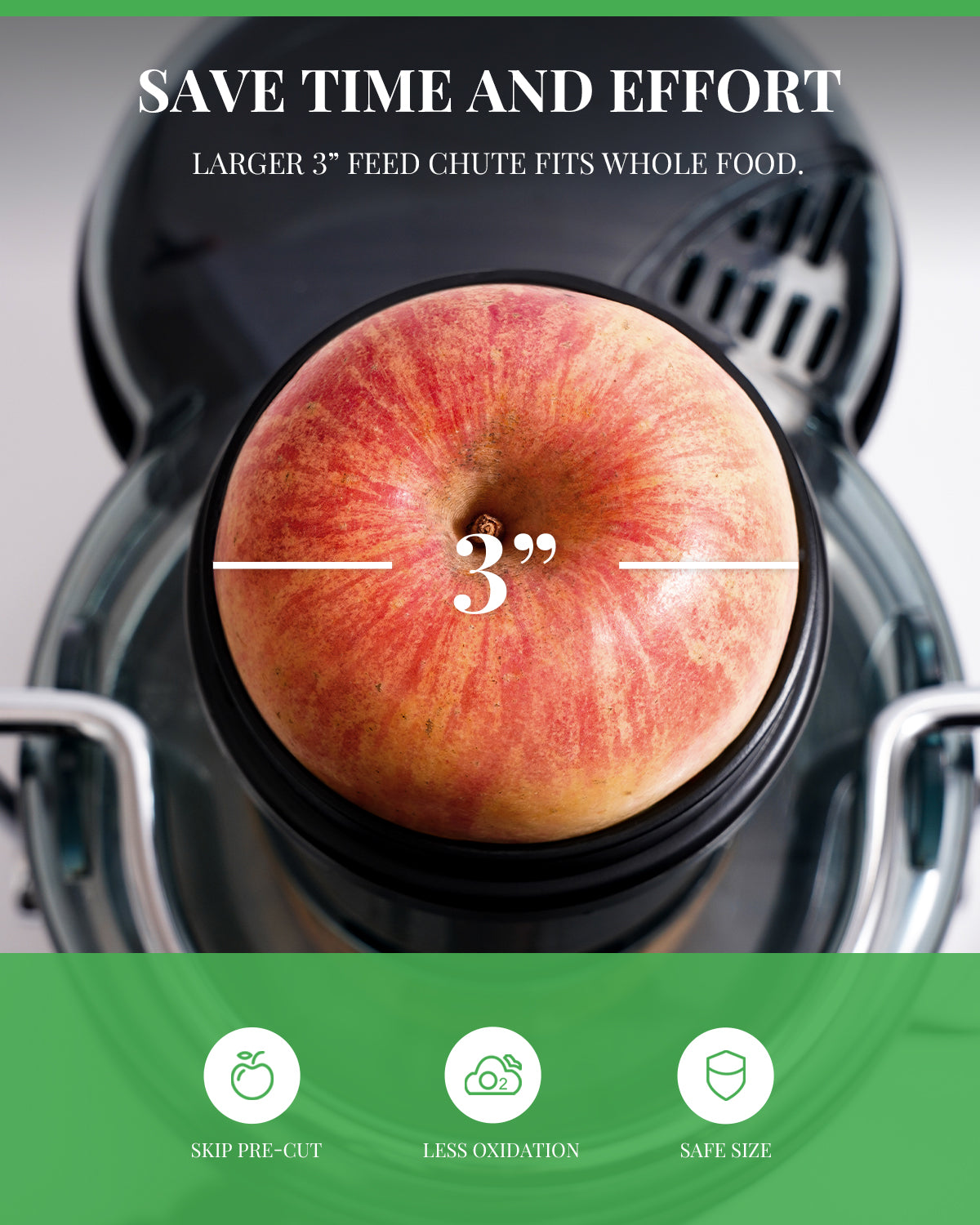 GDOR® Centrifugal Juice with Larger 3.0" Feed Chute Silver