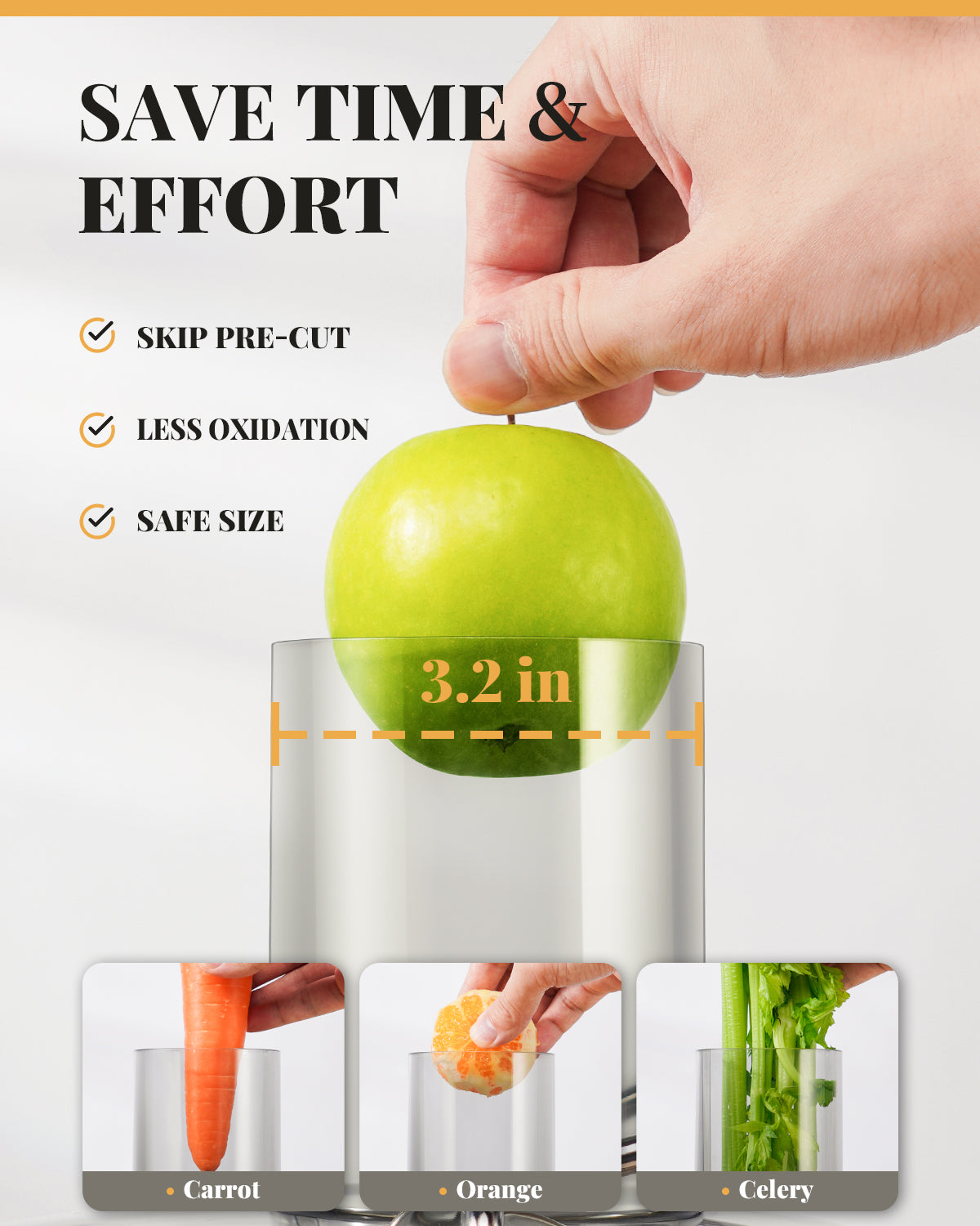 GDOR® Centrifugal Juice with Larger 3.2" Feed Chute Silver