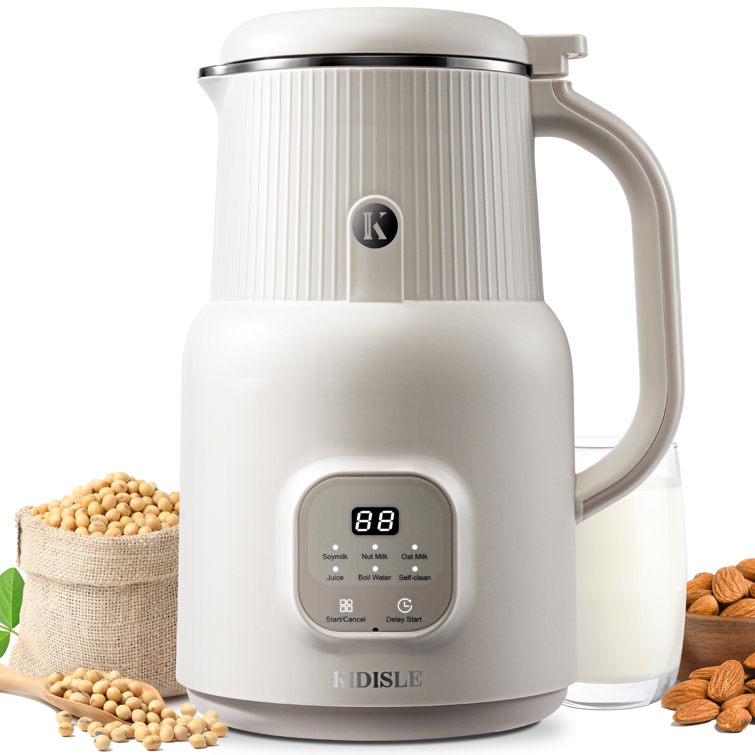 KIDISLE® 6 in 1 Nut Milk Maker , 20oz Homemade Coconut