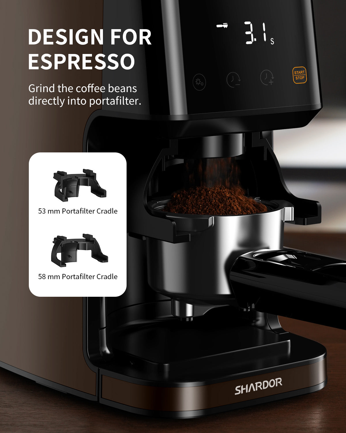 SHARDOR® Electric Conical Burr Coffee Grinder