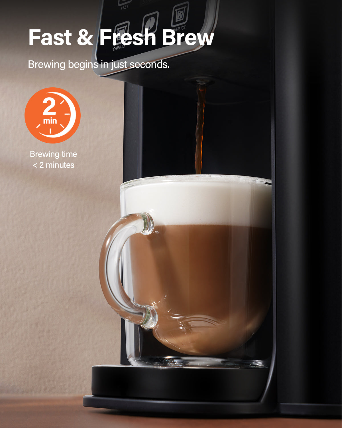 SHARDOR® K Cup Pods Coffee Maker Black