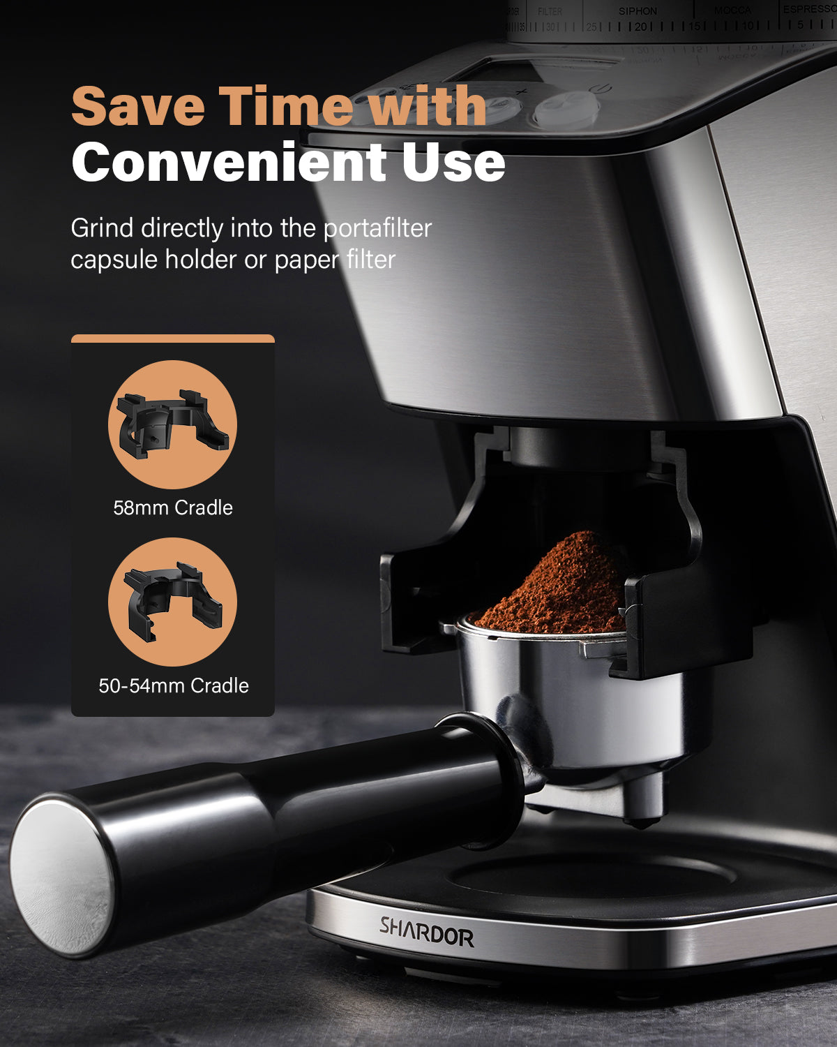 SHARDOR® Burr Coffee Grinder with 51 Precise Settings