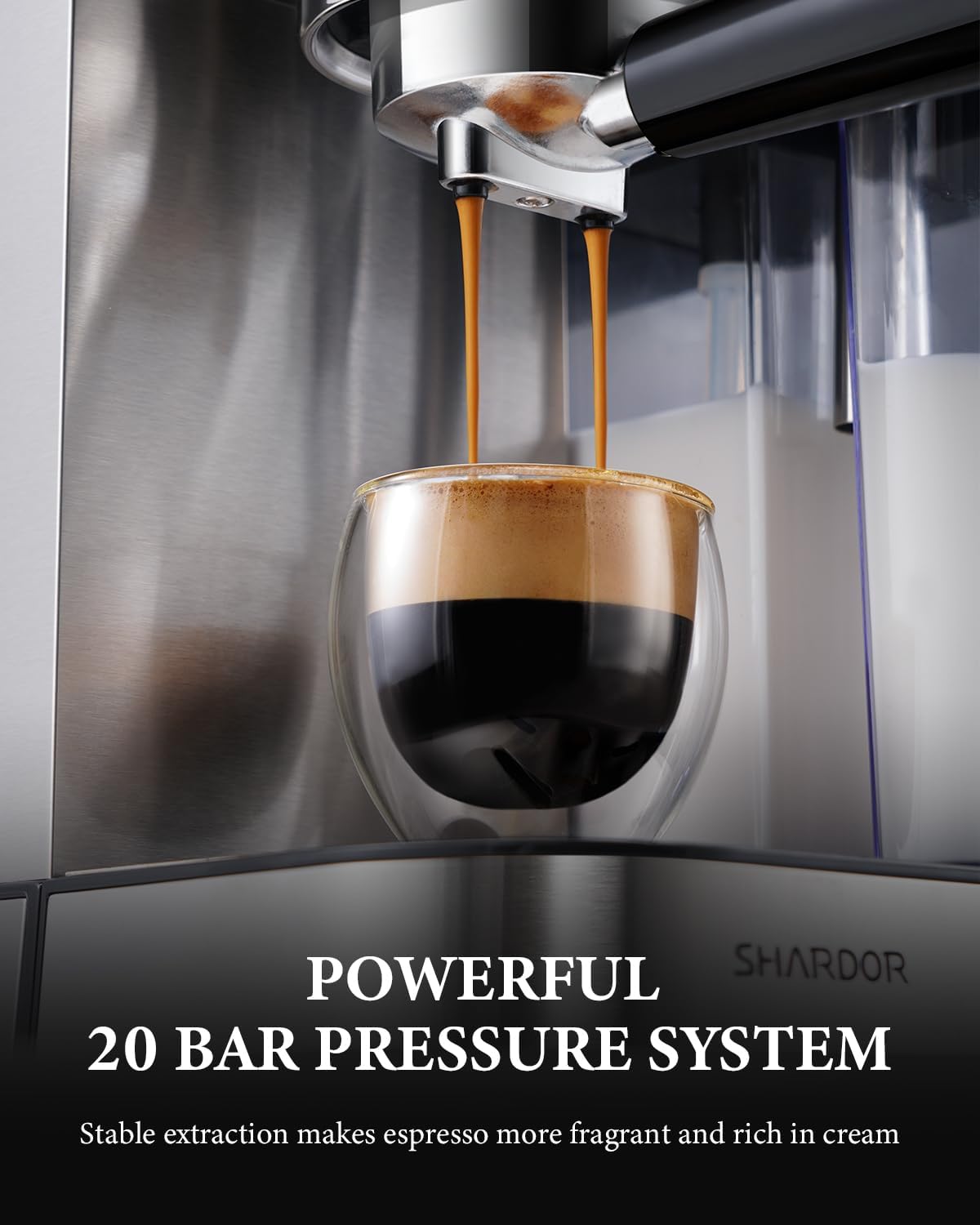 SHARDOR® Espresso Machine with Automatic Milk Frother