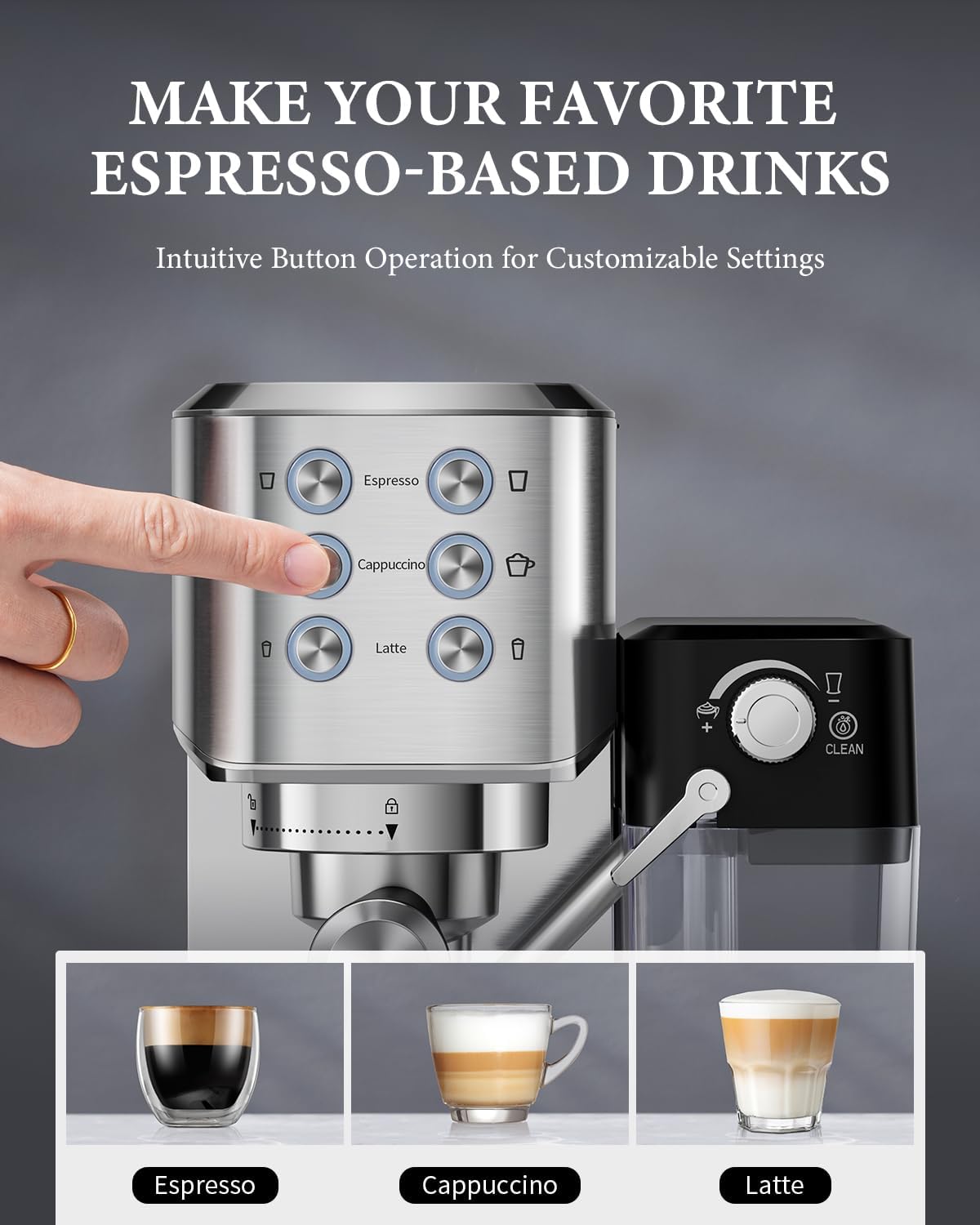 SHARDOR® Espresso Machine with Automatic Milk Frother