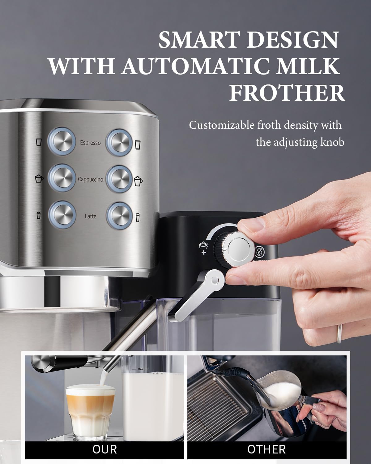 SHARDOR® Espresso Machine with Automatic Milk Frother