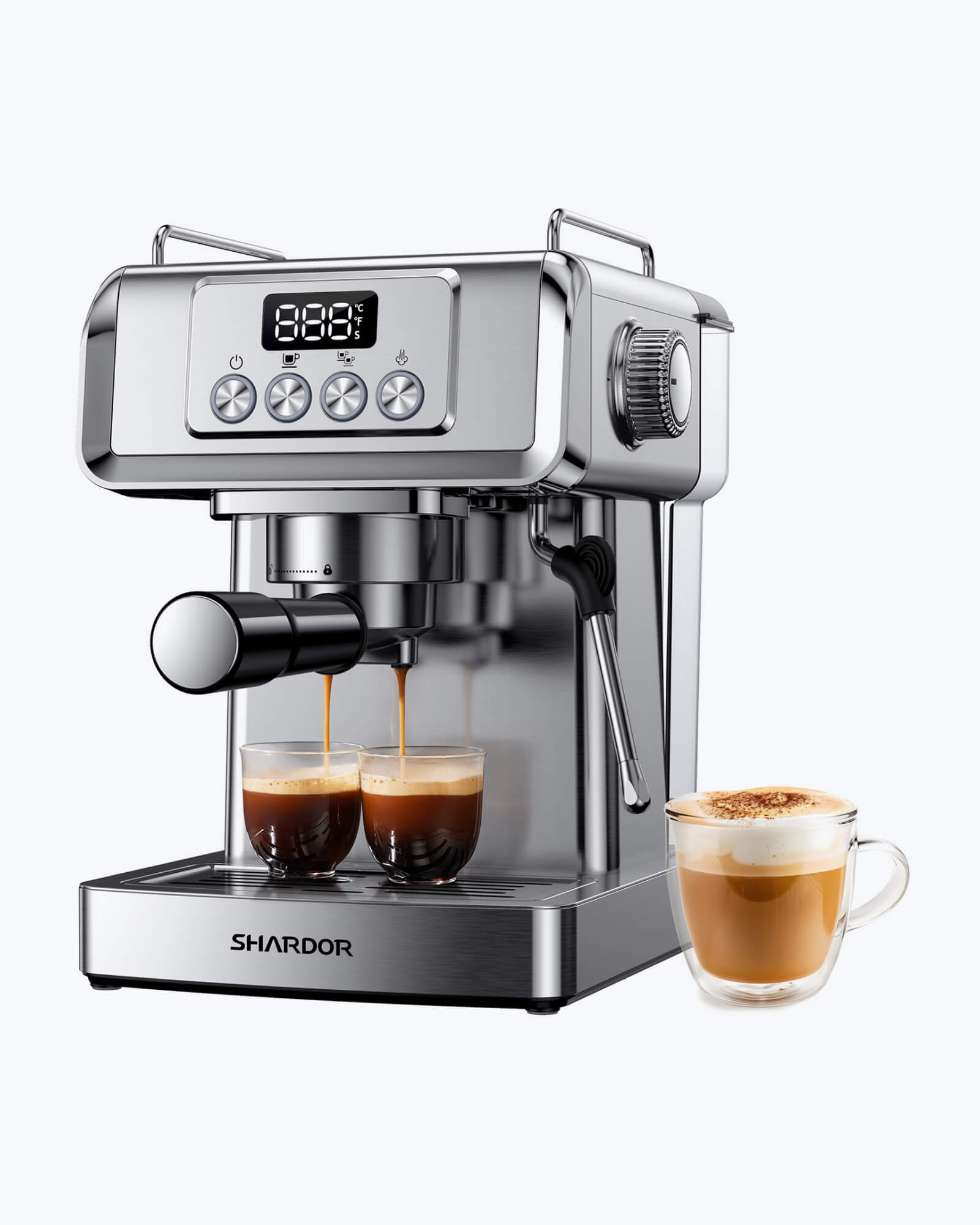 SHARDOR® Espresso Machine 20 Bar with Milk Frother Steam Wand