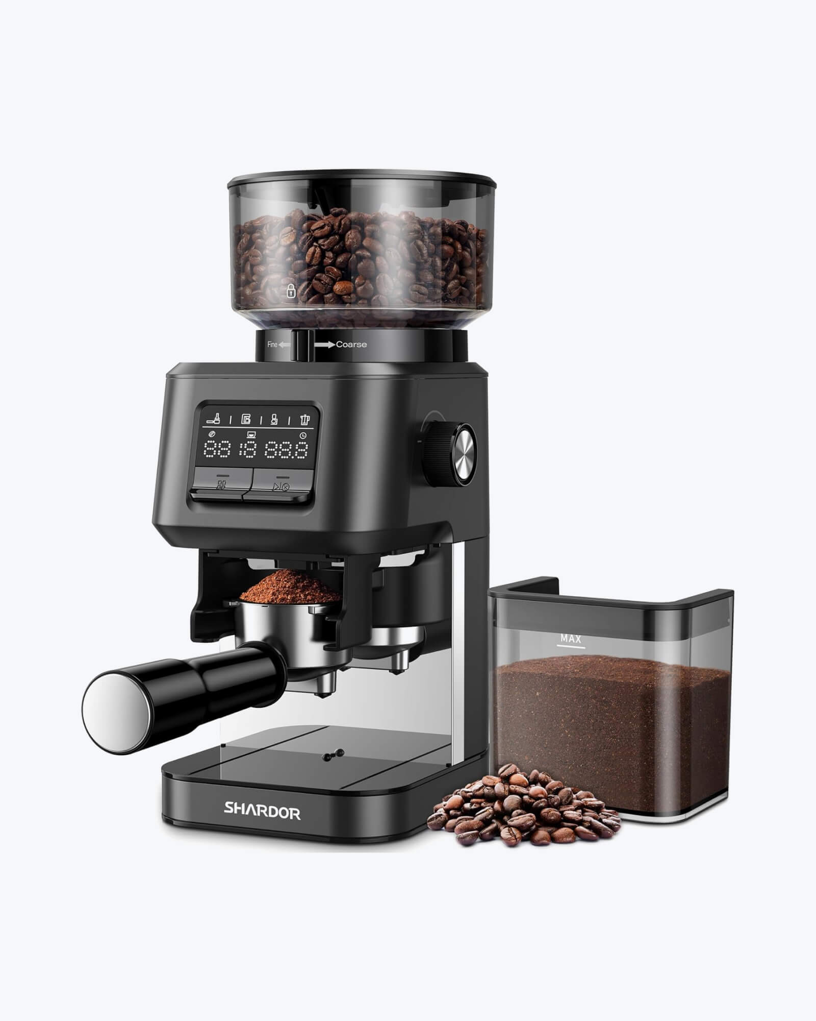 SHARDOR® Coffee Burr Grinder with Smart Dosing Technology Black