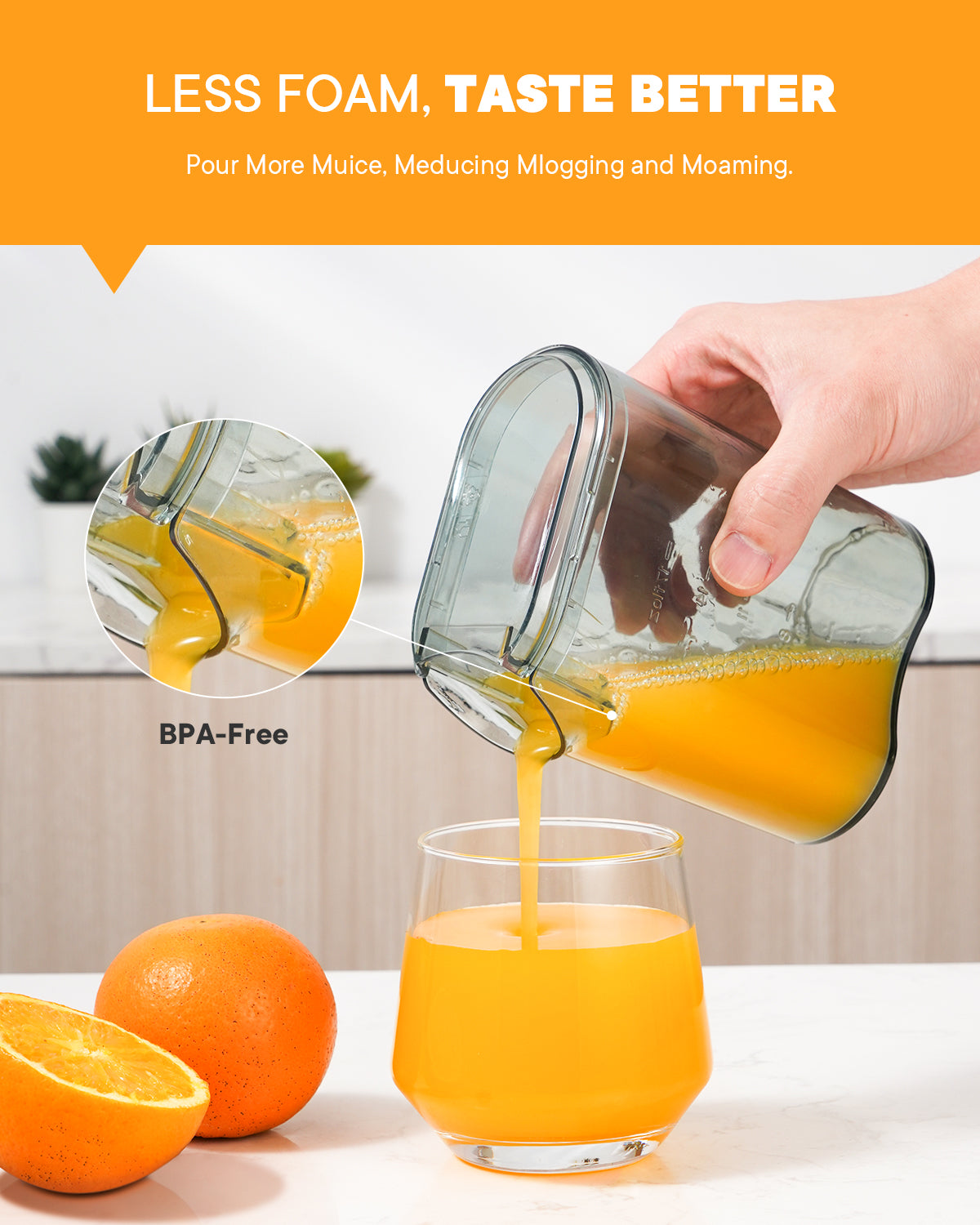 GDOR 800W Juicer Machine with 3 Wide Feed Chute