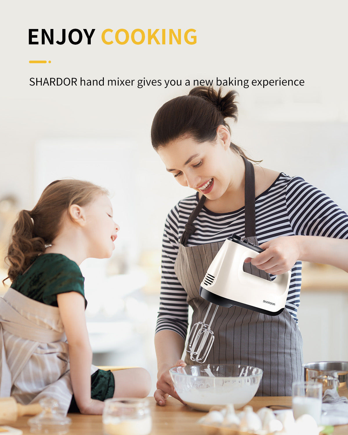 Hand Mixer Electric, 6 Speed & Turbo Mixer Electric Handheld,
