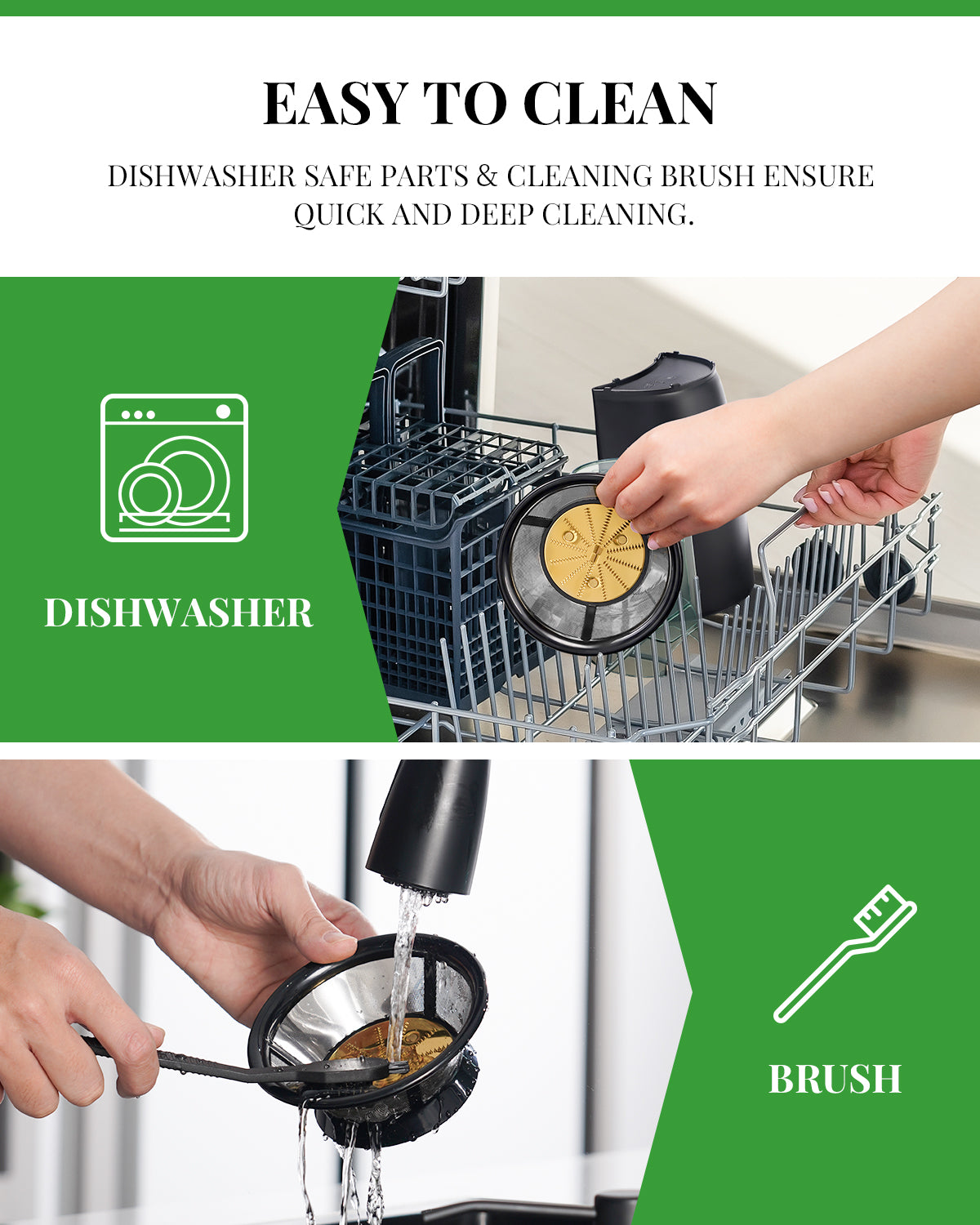 GDOR Electric Centrifugal Juicer with Titanium Enhanced Cut Disc