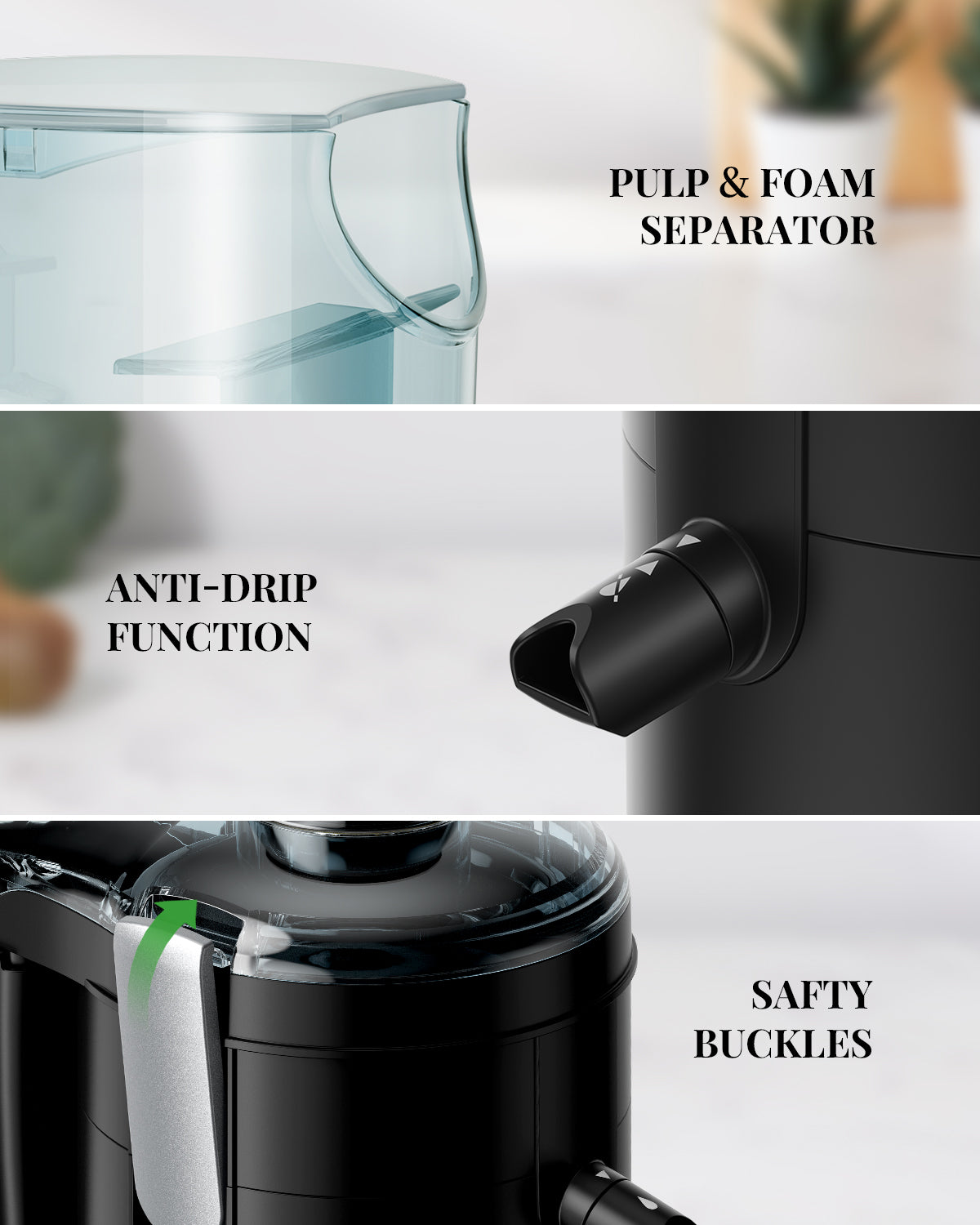 GDOR Electric Centrifugal Juicer with Titanium Enhanced Cut Disc