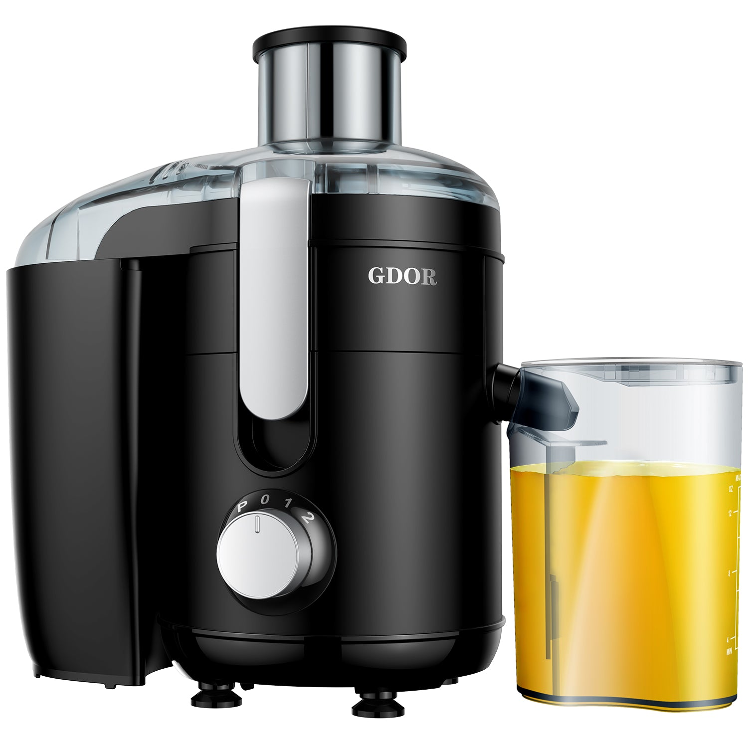 GDOR Electric Centrifugal Juicer with Titanium Enhanced Cut Disc