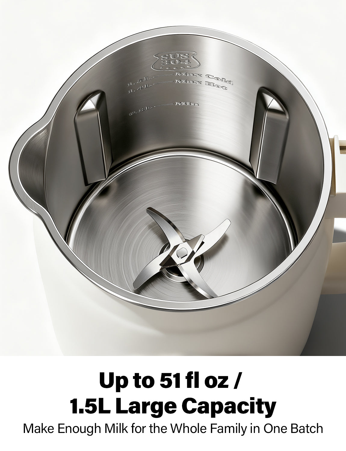 KIDISLE 10-in-1 Nut Milk Maker Machine & Soup Maker 51oz