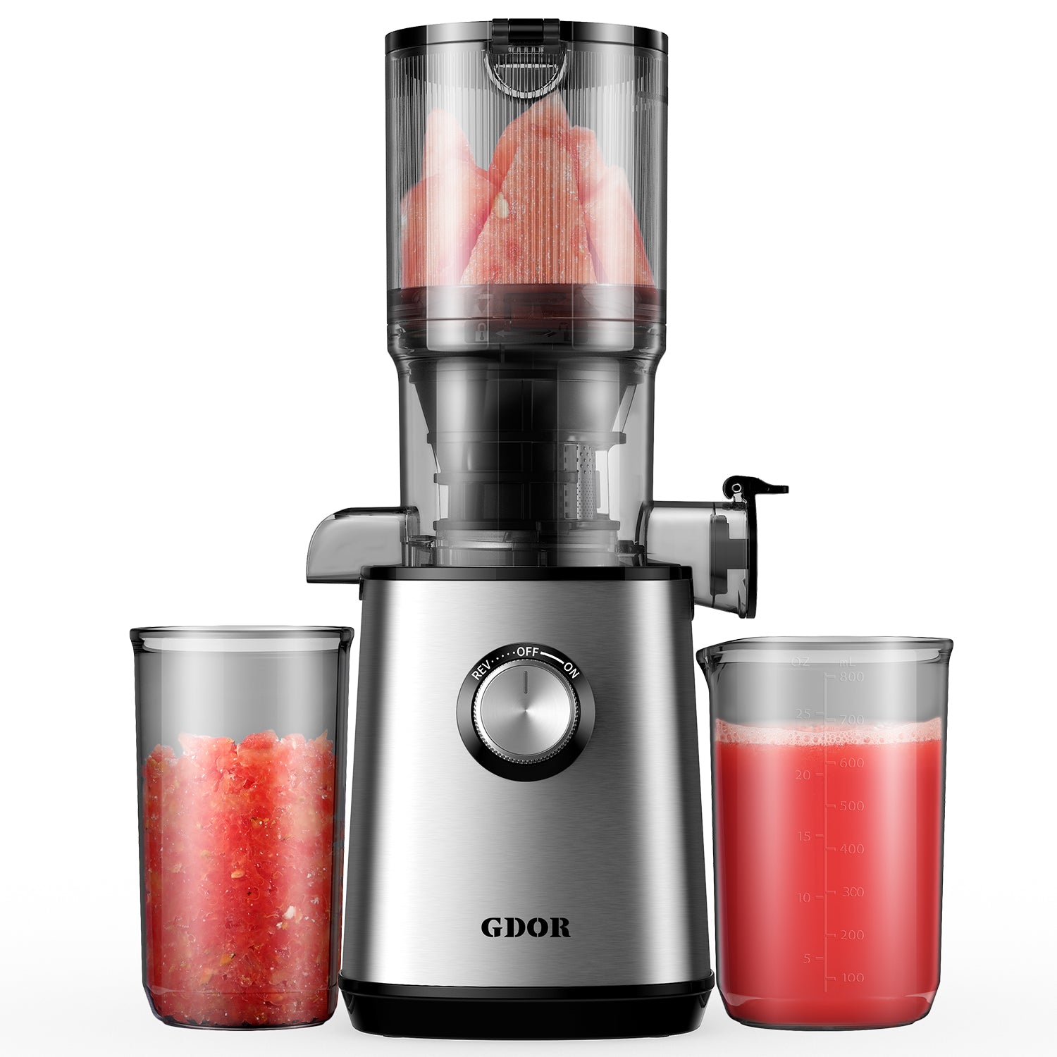 GDOR Cold Press Juicer Machines, 4.25'' Large Feed Chute