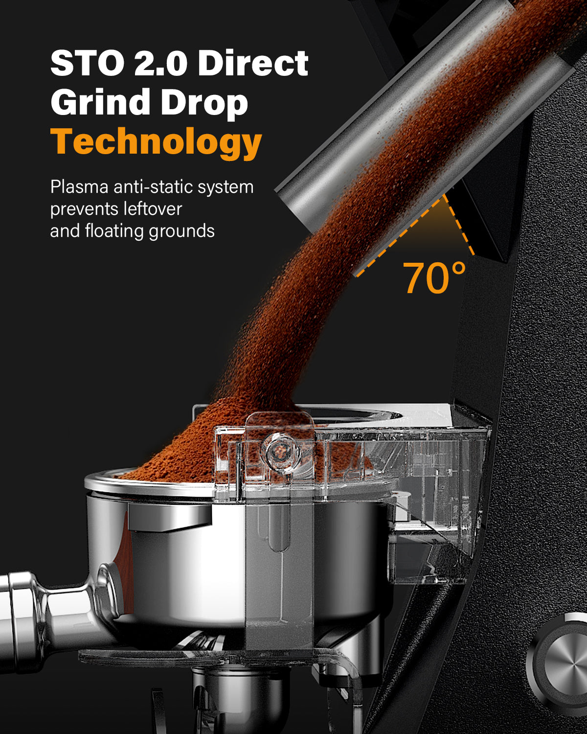 SHARDOR® Coffee Burr Grinder Professional with 100 Grind Settings Die-Cast Aluminum Housing