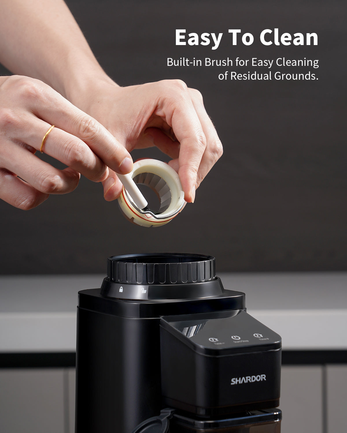SHARDOR® Coffee Burr Grinder with 48 Grind Settings Black