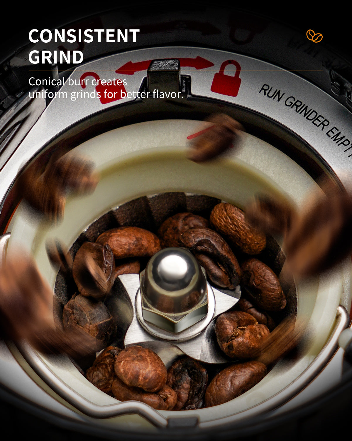 SHARDOR® Coffee Burr Grinder with 48 Grind Settings Silvery